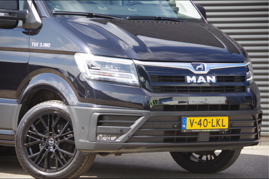 MAN TGE 3.180 35 2.0 L3H3 3-ZITS, AUT. LED, TREKHAAK, CAMERA, CRUISE, CLIMA, NAVI, PDC RONDOM, LEDER STUUR, STUUR VERWARMING, VOORRUIT V