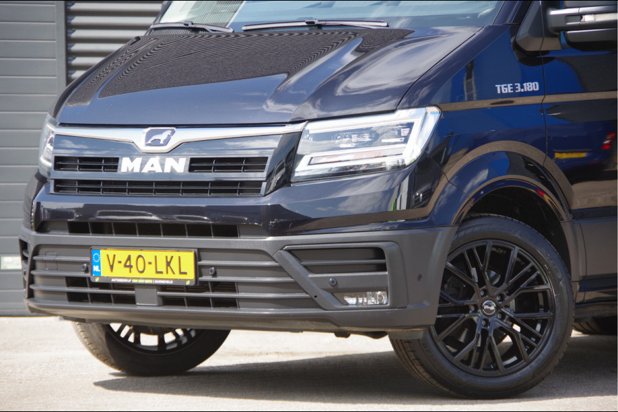 MAN TGE 3.180 35 2.0 L3H3 3-ZITS, AUT. LED, TREKHAAK, CAMERA, CRUISE, CLIMA, NAVI, PDC RONDOM, LEDER STUUR, STUUR VERWARMING, VOORRUIT V