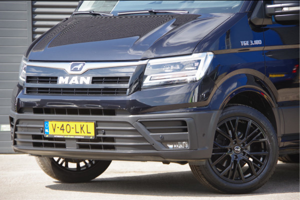 MAN TGE 3.180 35 2.0 L3H3 3-ZITS, AUT. LED, TREKHAAK, CAMERA, CRUISE, CLIMA, NAVI, PDC RONDOM, LEDER STUUR, STUUR VERWARMING, VOORRUIT V
