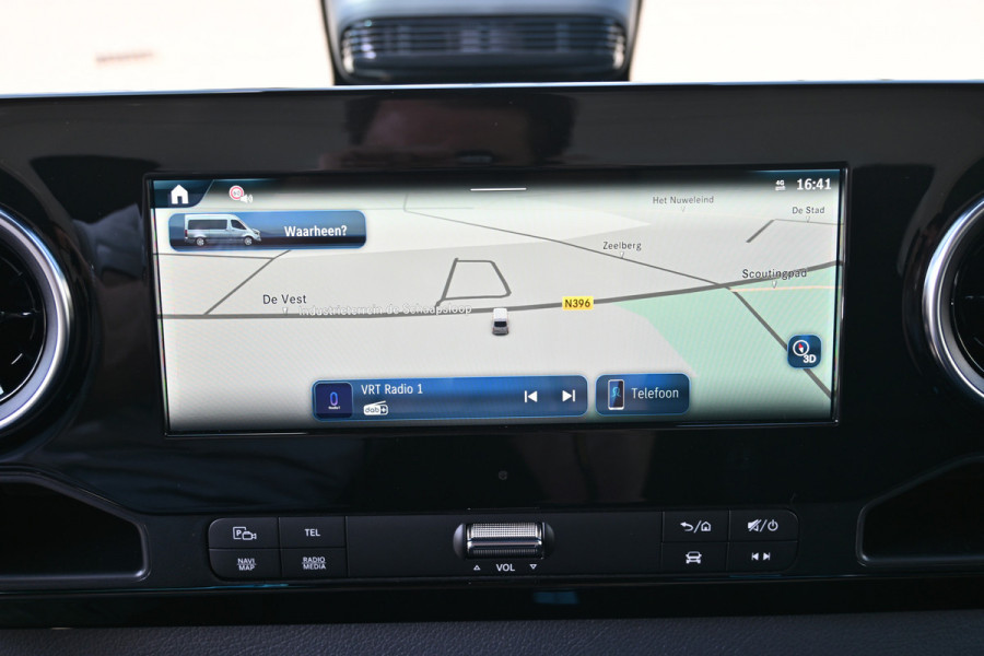 Mercedes-Benz Sprinter 519 CDI L3 Pro Open laadbak 3500kg trekhaak, Navigatie met Smartphone integratie, Geveerde stoel