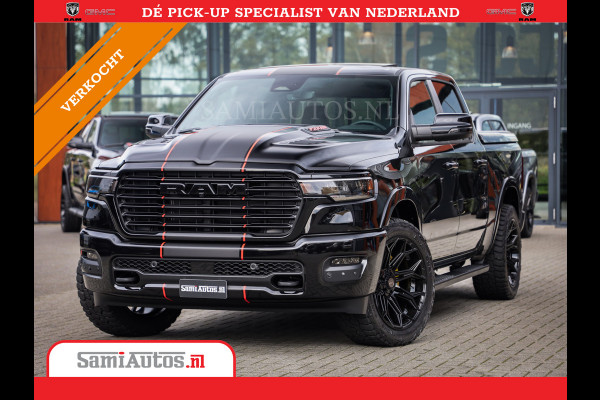 Dodge Ram 2025 LARAMIE SPORT HURRICANE 420PK 636 Nm | PRIJS MET LPG EN COVER EN GARANTIE | DUBBELE CABINE | PICK UP | 5 PERSOONS | DC | GRIJSKENTEKEN | VOORAAD 2189 - 9768