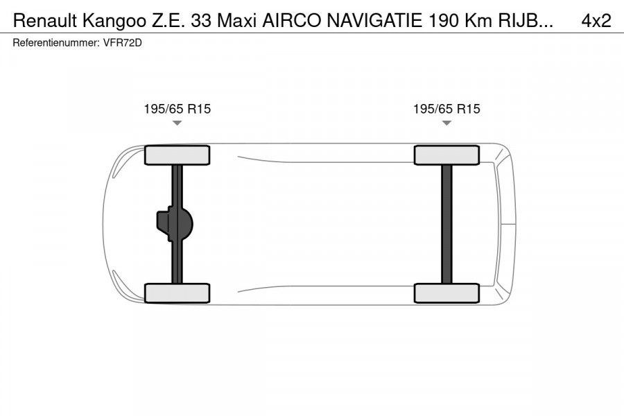 Renault Kangoo Z.E. 33 Maxi AIRCO NAVIGATIE 190 Km RIJBEREIK