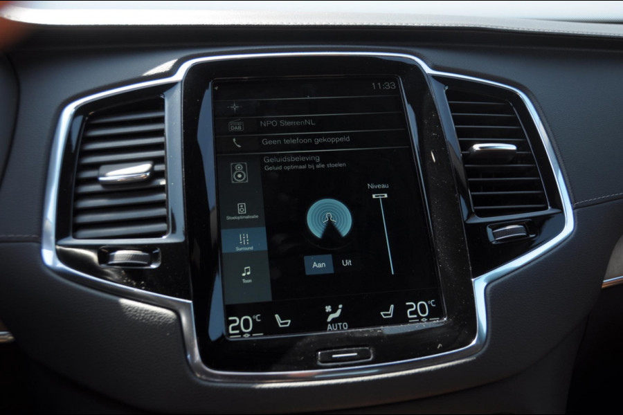 Volvo XC90 T8 390PK Automaat Recharge AWD Inscription / Adaptieve cruise control / BLIS / Parkeersensoren met 360 camera / stoel - en stuurwielverwarming / Standkachel / Trekhaak / Keyless entry / Harman Kardon audio / Elektrische stoelen