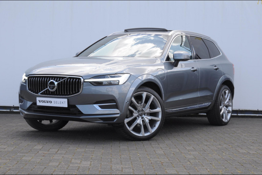 Volvo XC60 T6 340PK Automaat AWD Inscription / Adaptieve cruise control / BLIS / Parkeersensoren met 360 camera / Elektrische stoelen / Keyless entry / 22” velgen / Apple carplay / Leder dashboard / Harman Kardon audio