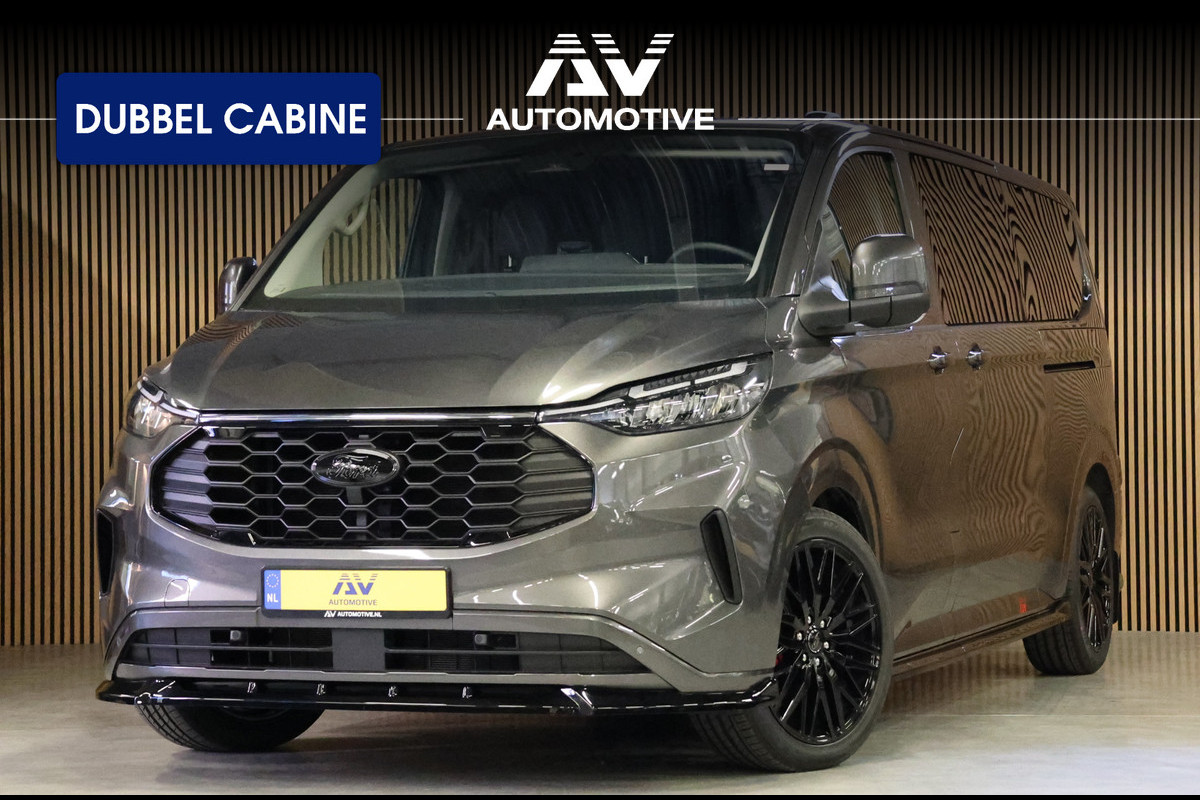 Ford Transit Custom 320 2.0 TDCI 170PK L2H1 DC LIMITED | L+R Schuifdeur | Dubbel Cabine | ACC | Blind Spot | Navigatie | Camera | CarPlay | Lane Ass Raptor Edition | Trekhaak | 6-Zitter | Verlengde fabrieksgarantie tot 09-2029
