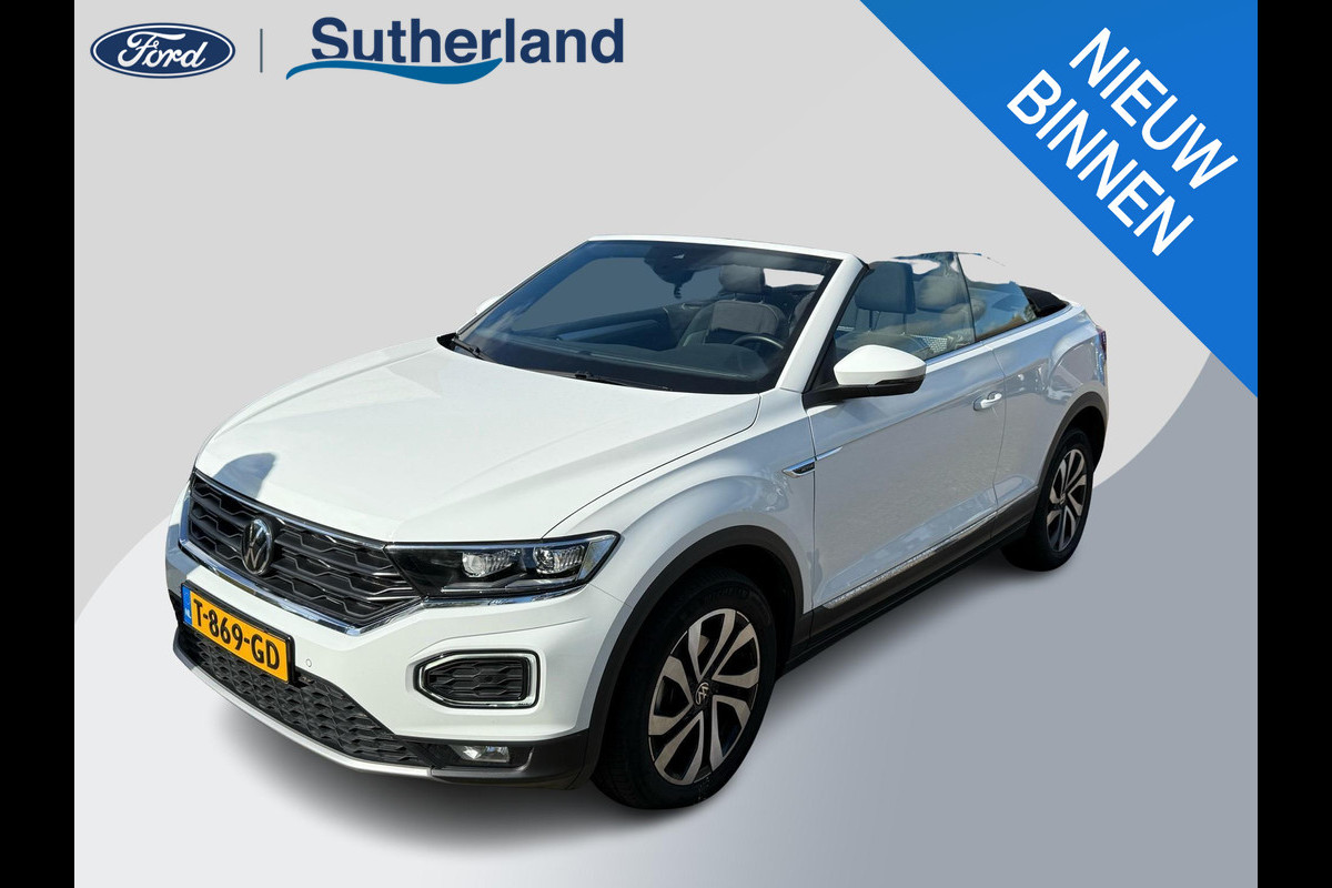 Volkswagen T-Roc Cabrio 1.5 TSI Style 150pk Automaat | Adaptieve Cruise | Stoelverwarming | Digitale Cock pit | Dealer onderhouden | Dodehoeksensoren Volkswagen T-Roc Cabrio 1.5 TSI Style 150pk Automaat | Adaptieve Cruise | Stoelverwarming | Digitale Cock pit | Dealer onderhouden | Dodehoeksensoren