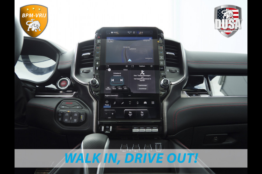 Dodge Ram | RHO | 3.0L Twin-Turbo I6 | 4x4 | Crew Cab Night Edtion | Panoramadak | 14,4-inch Touchscreen | Passenger Display | Getoonde accessoires zijn verkrijgbaar tegen meerprijs
