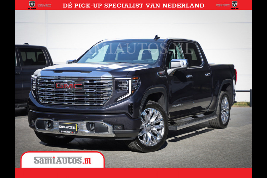 GMC Sierra DENALI | All-In Prijs | 6,2 V8 Full Option | De Meest Luxe Pick-Up in zijn Klasse | Comfortabele Dubbele Cabine met Royale 5 Zitplaatsen | BPM vrij | Nu Leverbaar uit Voorraad | Voorraad Nr 420334
