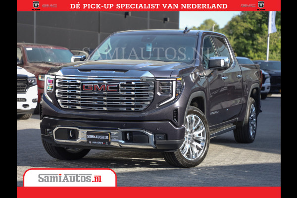 GMC Sierra DENALI | All-In Prijs | 6,2 V8 Full Option | De Meest Luxe Pick-Up in zijn Klasse | Comfortabele Dubbele Cabine met Royale 5 Zitplaatsen | BPM vrij | Nu Leverbaar uit Voorraad | Voorraad Nr 420334