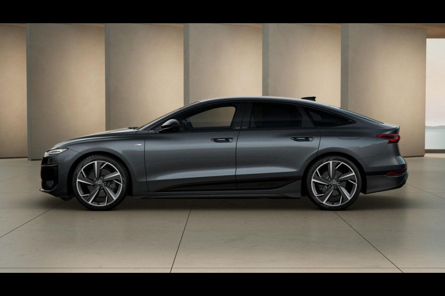 Audi A6 Sportback e-tron S edition 83 kWh adaptive luchtvering, adaptive cruisecontrol, oled achterlichten, omgevingscamera's, privacy glass, LM velgen 21", winterpakket