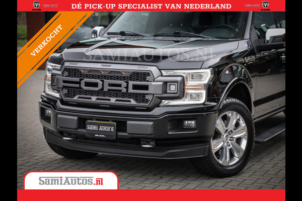 Ford USA F-150 PLATIMUM 3.5 V6 Black On Black | SuperCrew | Lpg | Cover | Pano | Face Lift | 82000 km | 5 Persoons Dubbele Cabine |