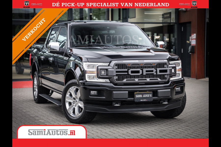 Ford USA F-150 PLATIMUM 3.5 V6 Black On Black | SuperCrew | Lpg | Cover | Pano | Face Lift | 82000 km | 5 Persoons Dubbele Cabine |