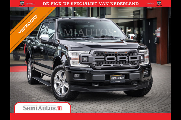 Ford USA F-150 PLATIMUM 3.5 V6 Black On Black | SuperCrew | Lpg | Cover | Pano | Face Lift | 82000 km | 5 Persoons Dubbele Cabine |
