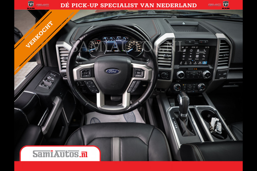 Ford USA F-150 PLATIMUM 3.5 V6 Black On Black | SuperCrew | Lpg | Cover | Pano | Face Lift | 82000 km | 5 Persoons Dubbele Cabine |