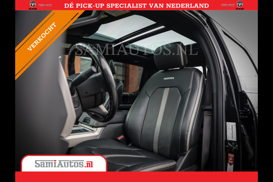 Ford USA F-150 PLATIMUM 3.5 V6 Black On Black | SuperCrew | Lpg | Cover | Pano | Face Lift | 82000 km | 5 Persoons Dubbele Cabine |