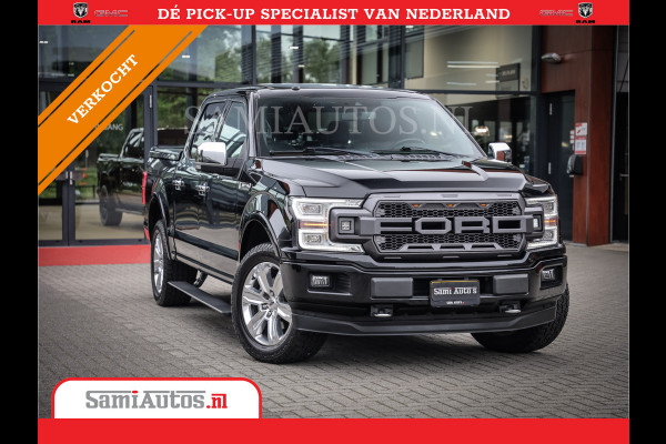 Ford USA F-150 PLATIMUM 3.5 V6 Black On Black | SuperCrew | Lpg | Cover | Pano | Face Lift | 82000 km | 5 Persoons Dubbele Cabine |