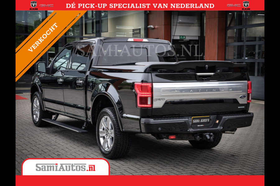 Ford USA F-150 PLATIMUM 3.5 V6 Black On Black | SuperCrew | Lpg | Cover | Pano | Face Lift | 82000 km | 5 Persoons Dubbele Cabine |