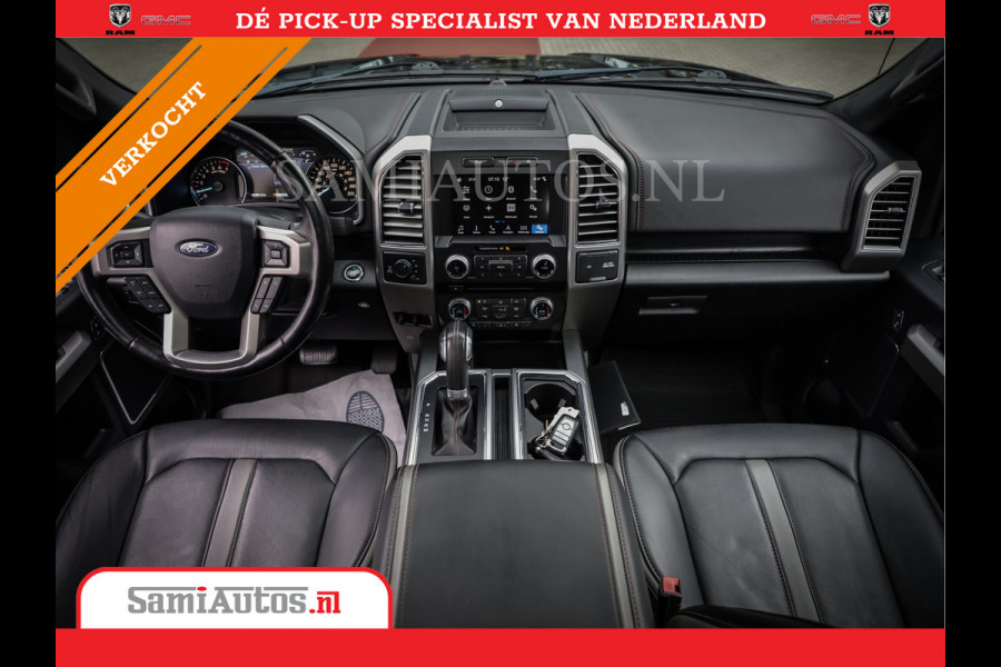 Ford USA F-150 PLATIMUM 3.5 V6 Black On Black | SuperCrew | Lpg | Cover | Pano | Face Lift | 82000 km | 5 Persoons Dubbele Cabine |