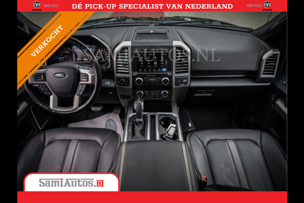 Ford USA F-150 PLATIMUM 3.5 V6 Black On Black | SuperCrew | Lpg | Cover | Pano | Face Lift | 82000 km | 5 Persoons Dubbele Cabine |