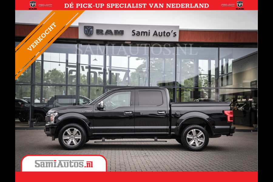 Ford USA F-150 PLATIMUM 3.5 V6 Black On Black | SuperCrew | Lpg | Cover | Pano | Face Lift | 82000 km | 5 Persoons Dubbele Cabine |