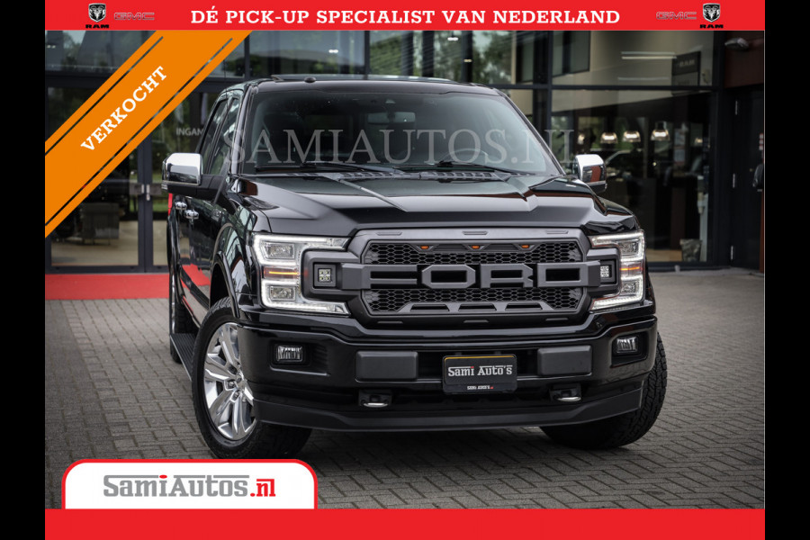 Ford USA F-150 PLATIMUM 3.5 V6 Black On Black | SuperCrew | Lpg | Cover | Pano | Face Lift | 82000 km | 5 Persoons Dubbele Cabine |