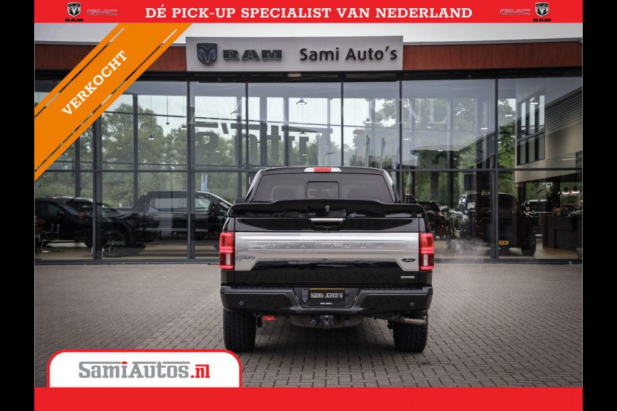 Ford USA F-150 PLATIMUM 3.5 V6 Black On Black | SuperCrew | Lpg | Cover | Pano | Face Lift | 82000 km | 5 Persoons Dubbele Cabine |