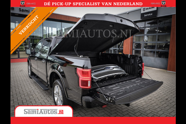 Ford USA F-150 PLATIMUM 3.5 V6 Black On Black | SuperCrew | Lpg | Cover | Pano | Face Lift | 82000 km | 5 Persoons Dubbele Cabine |