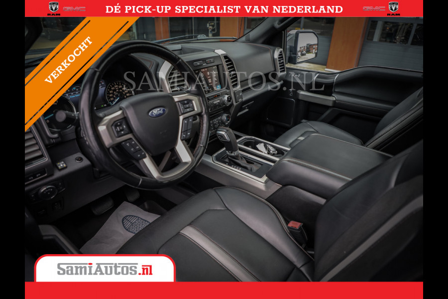 Ford USA F-150 PLATIMUM 3.5 V6 Black On Black | SuperCrew | Lpg | Cover | Pano | Face Lift | 82000 km | 5 Persoons Dubbele Cabine |