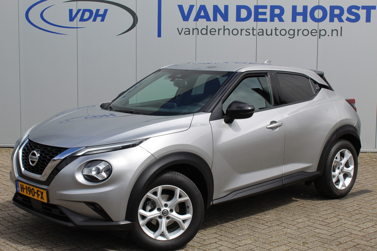 Nissan Juke 1.0-117pk DIG-T N-Connecta. Werkelijk in nieuwstaat ! Slechts 12.600km ! Volautm. airco, privacy glass, metallic lak, LM wielen, navigatie, camera, pdc v+a, telefoonvoorb., keyless entry&go, LED etc. Nissan Juke 1.0-117pk DIG-T N-Connecta. Werkelijk in nieuwstaat ! Slechts 12.600km ! Volautm. airco, privacy glass, metallic lak, LM wielen, navigatie, camera, pdc v+a, telefoonvoorb., keyless entry&go, LED etc.
