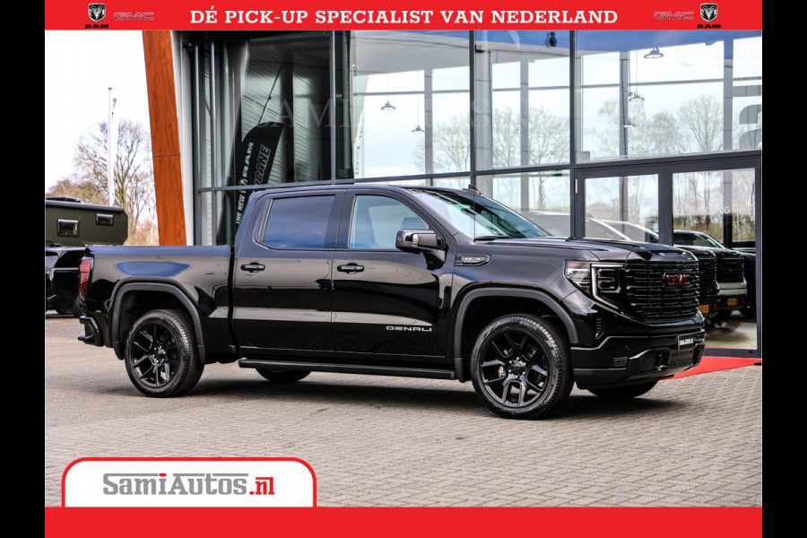 GMC Sierra DENALI 6.2 V8 426PK Full Option | De Meest Luxe Pick-Up in zijn Klasse | Comfortabele Dubbele Cabine met Royale 5 Zitplaatsen | BPM vrij | Nu Leverbaar uit Voorraad | Voorraad Nr 433794