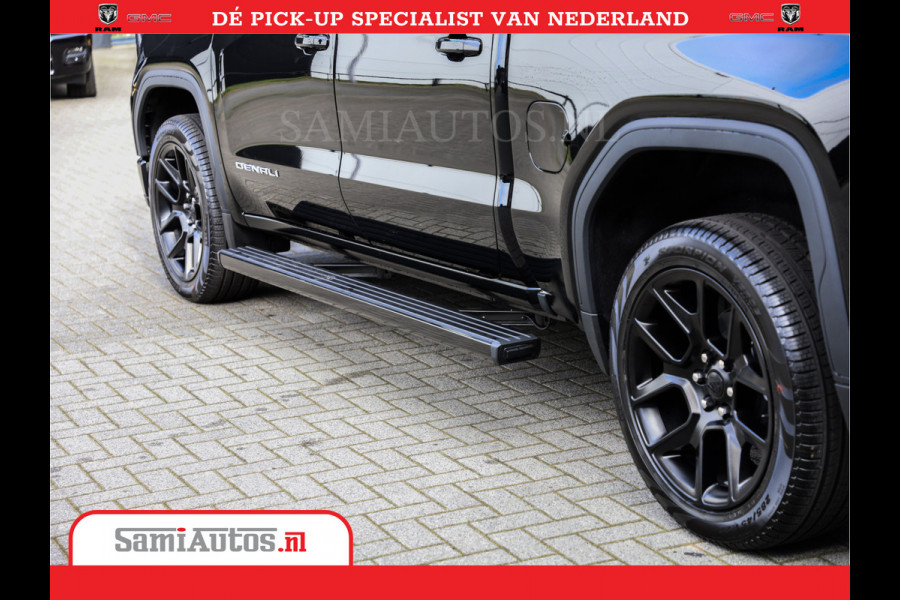 GMC Sierra DENALI 6.2 V8 426PK Full Option | De Meest Luxe Pick-Up in zijn Klasse | Comfortabele Dubbele Cabine met Royale 5 Zitplaatsen | BPM vrij | Nu Leverbaar uit Voorraad | Voorraad Nr 433794
