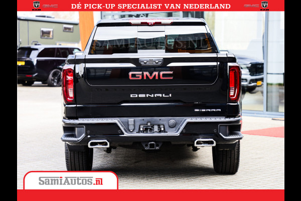GMC Sierra DENALI 6.2 V8 426PK Full Option | De Meest Luxe Pick-Up in zijn Klasse | Comfortabele Dubbele Cabine met Royale 5 Zitplaatsen | BPM vrij | Nu Leverbaar uit Voorraad | Voorraad Nr 433794