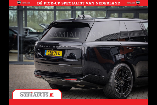 Land Rover Range Rover P550e | NIGHT | GARANTIE TOT 14-03-2029 | HEAD-UP | ACHTERAS BESTURING | SOFT CLOSE | PHEV | 23 INCH VELGEN | PANORAMADAK | STUURVERWARMING | STOEL KOELING | Fabrieksgarantie tot 14-03-2029 – Geniet van gemoedsrust met uitgebreide dekking tot deze datum. GZK-71-D