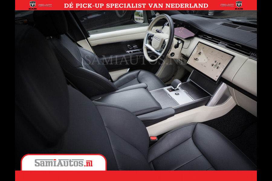 Land Rover Range Rover P550e | NIGHT | GARANTIE TOT 14-03-2029 | HEAD-UP | ACHTERAS BESTURING | SOFT CLOSE | PHEV | 23 INCH VELGEN | PANORAMADAK | STUURVERWARMING | STOEL KOELING | Fabrieksgarantie tot 14-03-2029 – Geniet van gemoedsrust met uitgebreide dekking tot deze datum. GZK-71-D