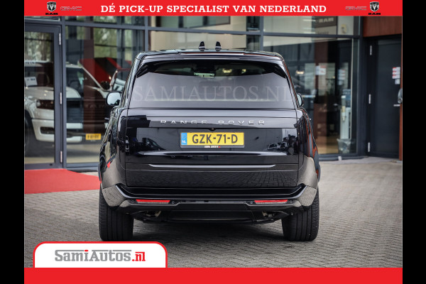 Land Rover Range Rover P550e | NIGHT | GARANTIE TOT 14-03-2029 | HEAD-UP | ACHTERAS BESTURING | SOFT CLOSE | PHEV | 23 INCH VELGEN | PANORAMADAK | STUURVERWARMING | STOEL KOELING | Fabrieksgarantie tot 14-03-2029 – Geniet van gemoedsrust met uitgebreide dekking tot deze datum. GZK-71-D