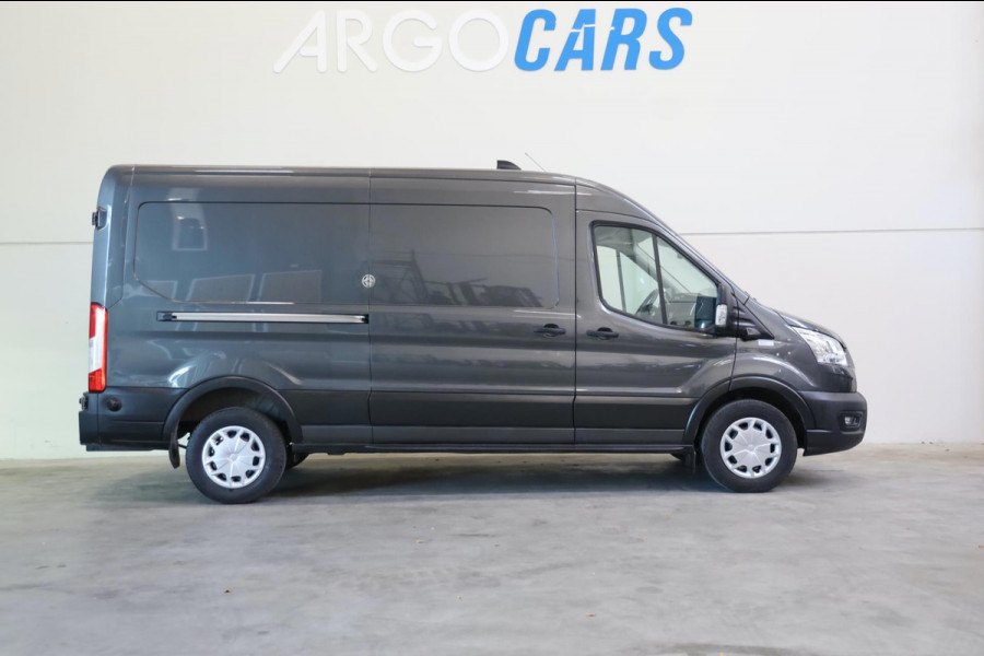 Ford Transit 350 2.0 TDCI L3/H2 AUTOMAAT 360° CAMERA TREKHAAK DRIVER ASS CLIMA TREKHAAK ZEER VOL UITGERUST LEASE V/A €199,- p.m.