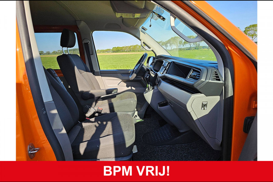 Volkswagen Transporter T6.1 L2H2 Dubbel Cabine Airco 150Pk Automaat Trekhaak Deuren 1e Eigenaar NAP Euro6!