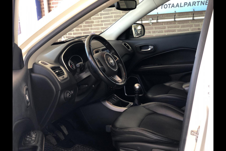 Jeep Compass 1.4 MultiAir Longitude | Half leder, Stoel+Stuurverw., Navi, Camera, Carplay/Android, Climate, Cruise, Afn. Trekhaak|