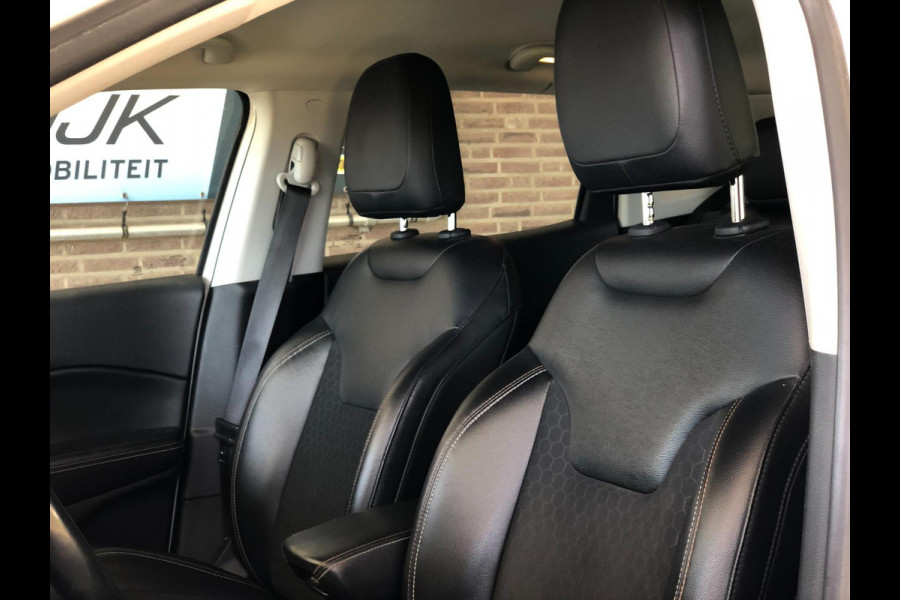 Jeep Compass 1.4 MultiAir Longitude | Half leder, Stoel+Stuurverw., Navi, Camera, Carplay/Android, Climate, Cruise, Afn. Trekhaak|