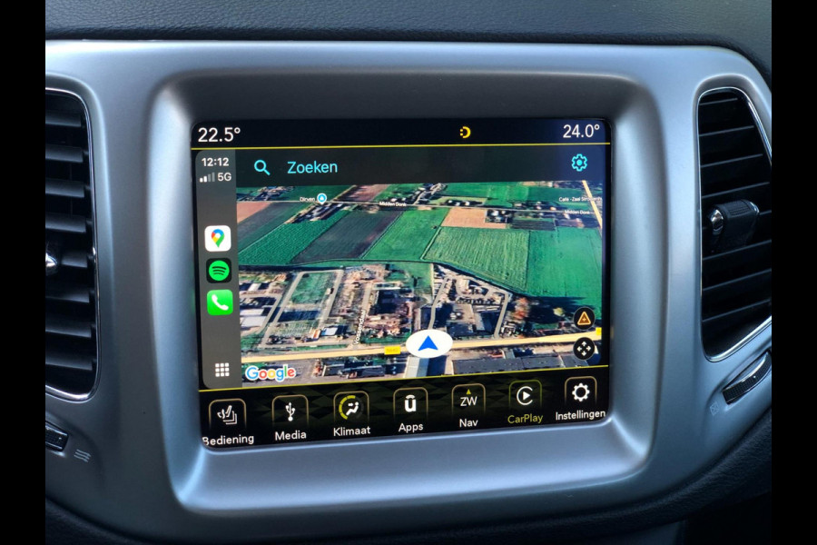 Jeep Compass 1.4 MultiAir Longitude | Half leder, Stoel+Stuurverw., Navi, Camera, Carplay/Android, Climate, Cruise, Afn. Trekhaak|