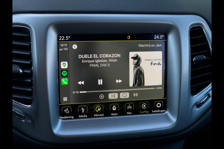 Jeep Compass 1.4 MultiAir Longitude | Half leder, Stoel+Stuurverw., Navi, Camera, Carplay/Android, Climate, Cruise, Afn. Trekhaak|