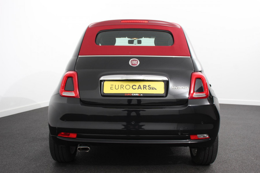 Fiat 500C 1.0 Hybrid Lounge Plus | Rood dak | Navigatie | d.m.v. Apple Carplay/Android Auto | Parkeersensor achter | Cruise Control