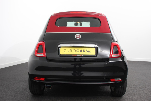 Fiat 500C 1.0 Hybrid Lounge Plus | Rood dak | Navigatie | d.m.v. Apple Carplay/Android Auto | Parkeersensor achter | Cruise Control