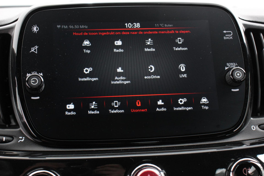 Fiat 500C 1.0 Hybrid Lounge Plus | Rood dak | Navigatie | d.m.v. Apple Carplay/Android Auto | Parkeersensor achter | Cruise Control