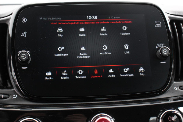 Fiat 500C 1.0 Hybrid Lounge Plus | Rood dak | Navigatie | d.m.v. Apple Carplay/Android Auto | Parkeersensor achter | Cruise Control
