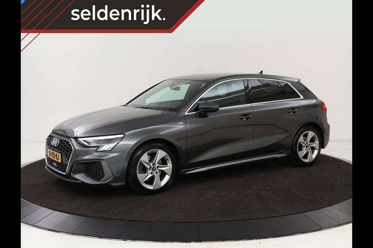 Audi A3 30 TFSI S edition | Carplay | Trekhaak | Sportstoelen | Navigatie | Virtual Cockpit | Half leder | Full LED | Climate control | Cruise control | Getint glas Audi A3 30 TFSI S edition | Carplay | Trekhaak | Sportstoelen | Navigatie | Virtual Cockpit | Half leder | Full LED | Climate control | Cruise control | Getint glas