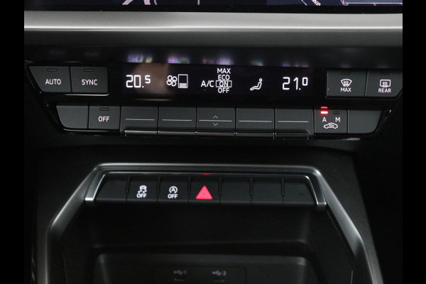 Audi A3 30 TFSI S edition | Carplay | Trekhaak | Sportstoelen | Navigatie | Virtual Cockpit | Half leder | Full LED | Climate control | Cruise control | Getint glas