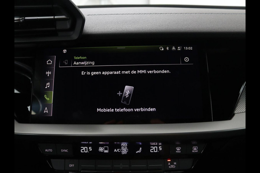Audi A3 30 TFSI S edition | Carplay | Trekhaak | Sportstoelen | Navigatie | Virtual Cockpit | Half leder | Full LED | Climate control | Cruise control | Getint glas
