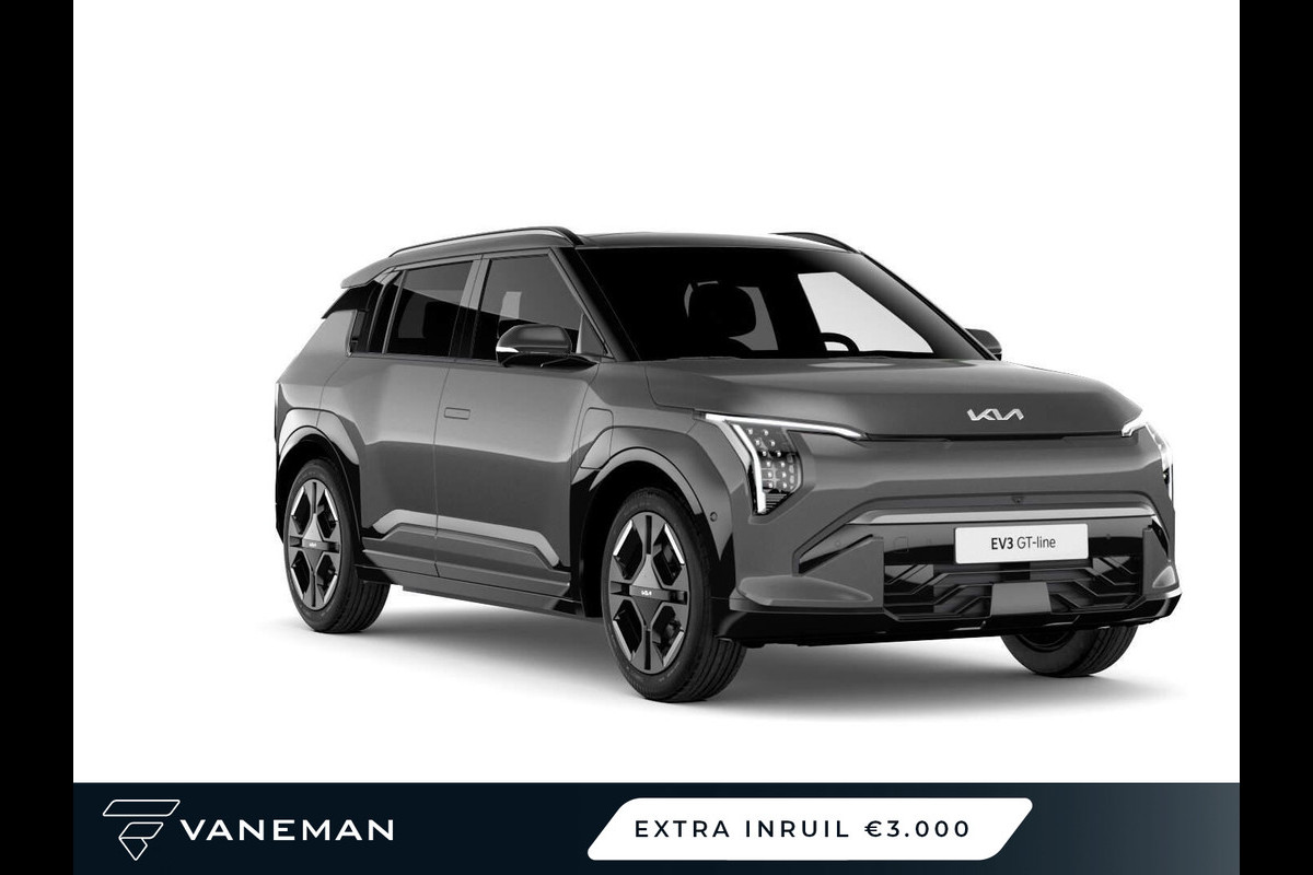 Kia EV3 GT-PlusLine 81.4 kWh | Achterbank verwarmd | Elektrisch verstelb. bestuurdersstoel met geheugen Kia EV3 GT-PlusLine 81.4 kWh | Achterbank verwarmd | Elektrisch verstelb. bestuurdersstoel met geheugen