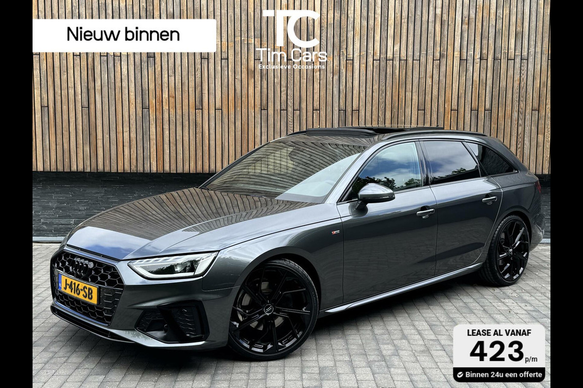 Audi A4 Avant 35 TFSI S edition Automaat | Panoramadak | LED | Sportstoelen | Stoelverwarming | Extra getint glas | 20 inch lichtmetalen Audi A4 Avant 35 TFSI S edition Automaat | Panoramadak | LED | Sportstoelen | Stoelverwarming | Extra getint glas | 20 inch lichtmetalen